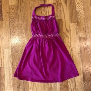 Old Navy embroidered halter dress